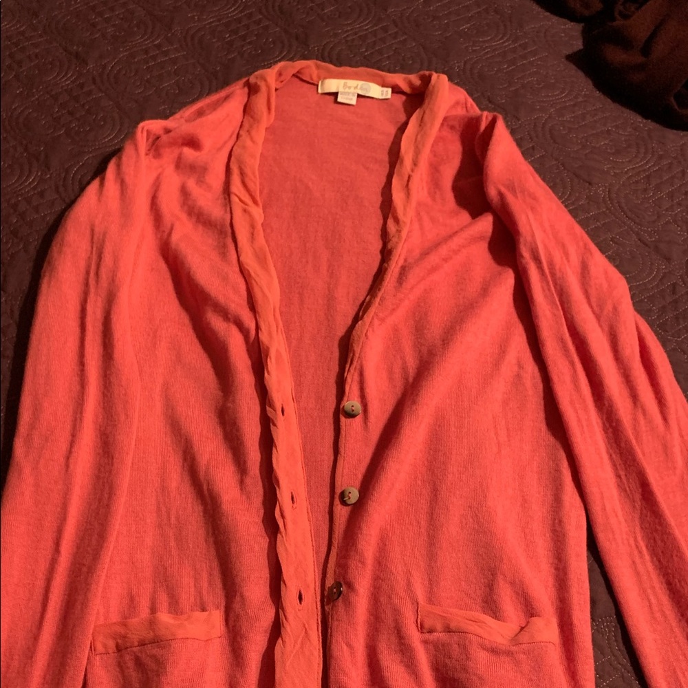 Boden pink cardigan w pockets Size 4